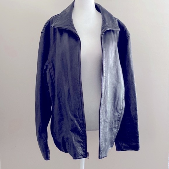 GAP Vintage 90’s men’s leather coat - Picture 1 of 9